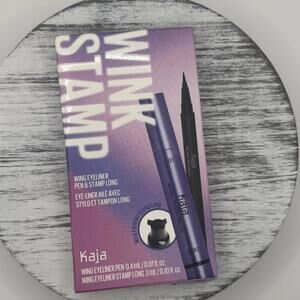 Kaja Wink Stamp Eyeliner Duo Liquid Liner Pen & Stamp - Ink Black Full Size BNIB